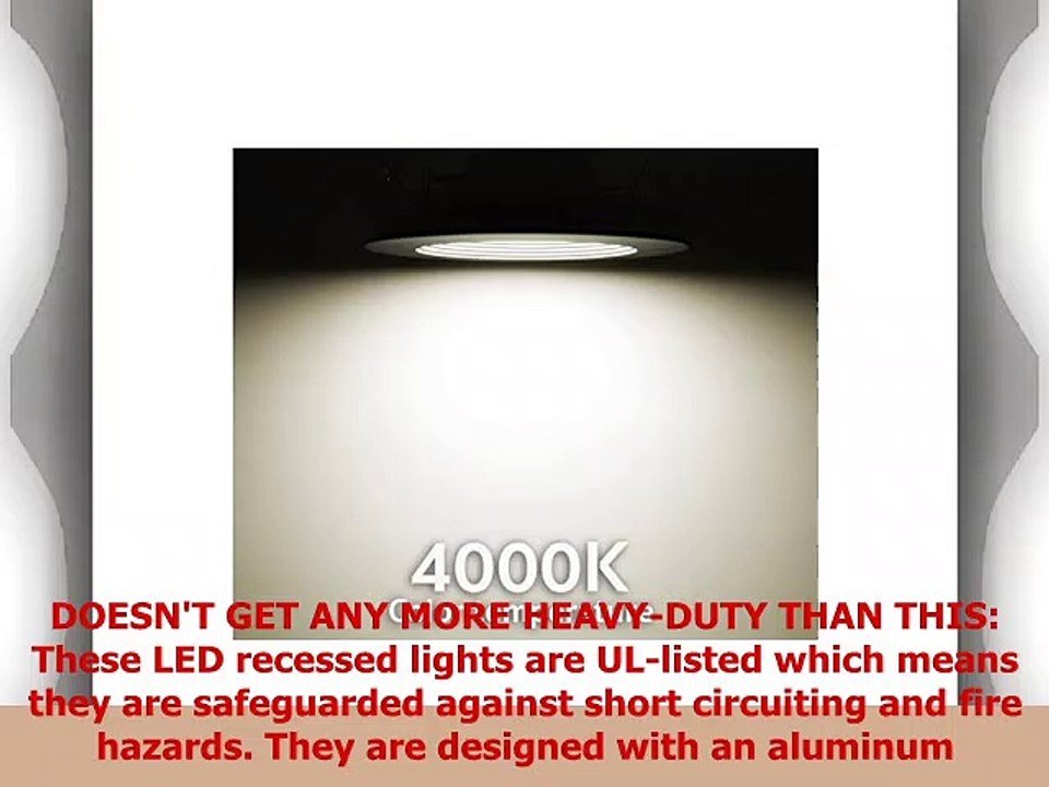 Otronics 56 inch Dimmable LED Recessed Light Fixture15W100w Replacement 1100