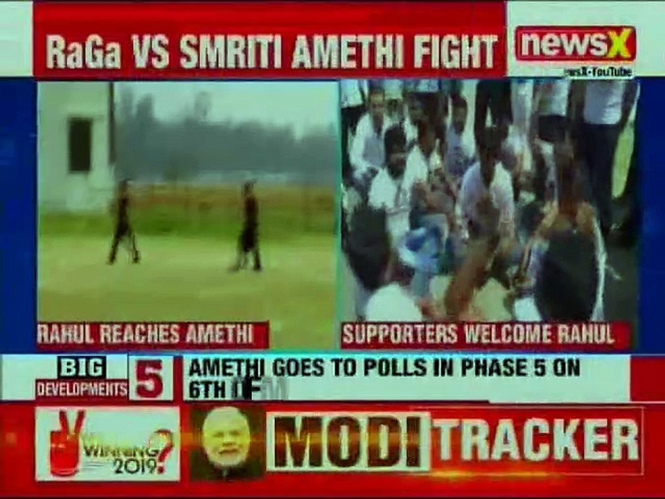 Rahul Gandhi Vs Smriti Irani in Amethi, Congress President's Massive Roadshow; Lok Sabha Polls 2019