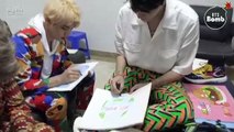 [BANGTAN BOMB] Drawing from 'IDOL' MV - BTS (방탄소년단)(ENG SUB)