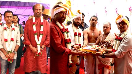 Actor RajiniKanth: Thalivar 167: தர்பார் பூஜை புகைப்படங்கள்