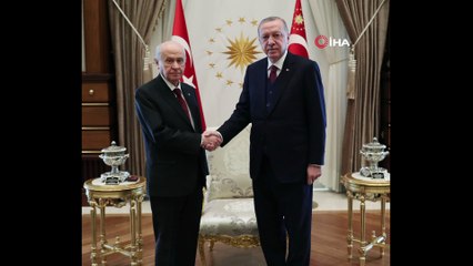 Cumhurbaşkanı Erdoğan, Devlet Bahçeli’yi kabul etti