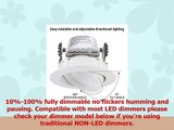 TORCHSTAR 4Inch LED Gimbal Recessed Retrofit Downlight 11W 65W Equiv Dimmable