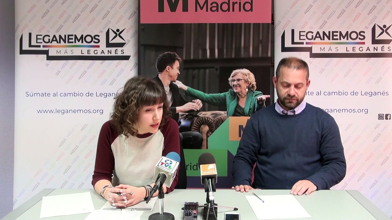 Rueda de prensa de Leganemos del 10 de abril de 2019
