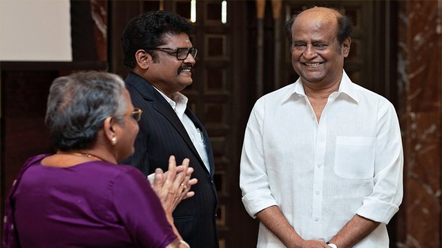 Actor RajiniKanth: மும்பை செல்லும் முன்பு இயக்குநர் கே.எஸ்.ரவிக்குமாரை சந்தித்த ரஜினிகாந்த்- வீடியோ