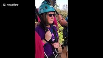 US woman rescued from zip line in Hawaii