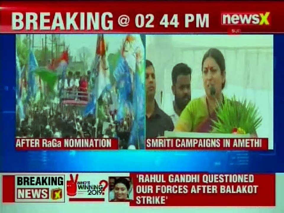 Smriti Irani addresses a rally in Amethi, targets Rahul Gandhi; Lok Sabha Elections 2019