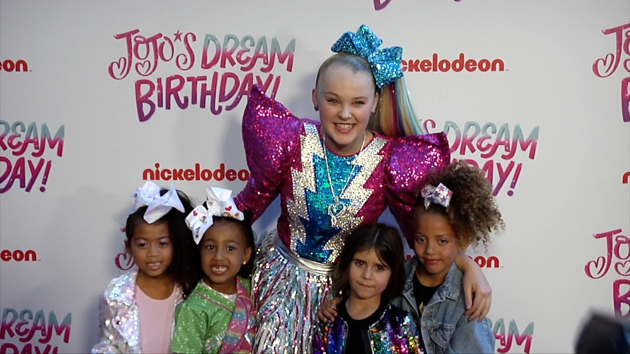 JoJo Siwa, North West, Penelope Disick "JoJo Siwa's 16th Birthday Party" Purple Carpet