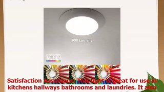 TORCHSTAR Dimmable LED Disk Light Flush Mount Recessed Retrofit Ceiling Lights 15W 85W