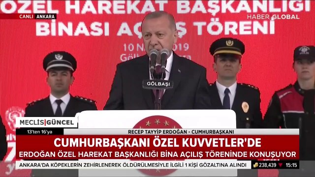Recep Tayyip Erdoğan / 10 Nisan 2019 / Özel Harekat Başkanlığı Binası Açılış Töreni