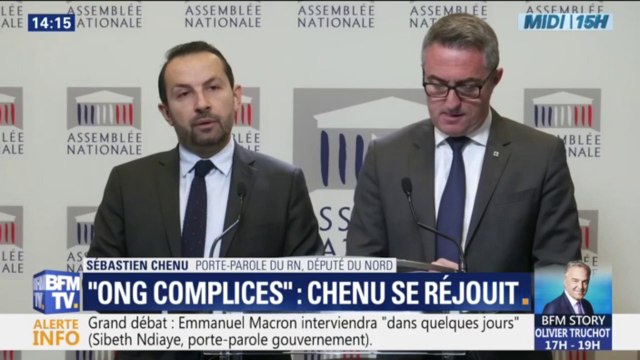Sébastien Chenu (RN) demande une commission d'enquête parlementaire sur les ONG complices des passeurs