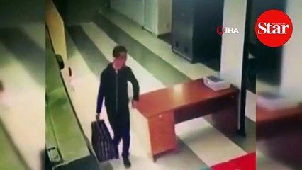 X-ray cihazından çantasıyla geçti