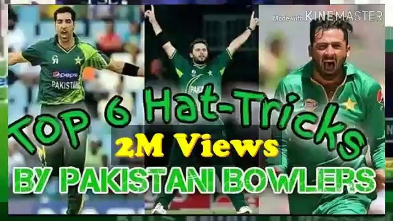 Top 6 hat tricks in cricket history by pakistani bowlers compilation 2018 - live cricket 2019