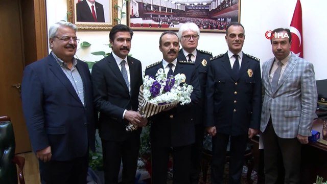 AK Parti Grup Başkanvekili Cahit Özkan, TBMM Koruma Daire Başkanı Ahmet Birtan Erol'u ziyaret etti