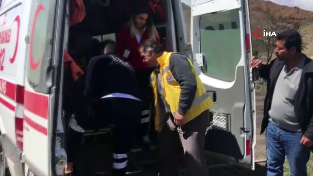 Aort damarı yırtılan hastanın imdadına ambulans helikopter yetişti