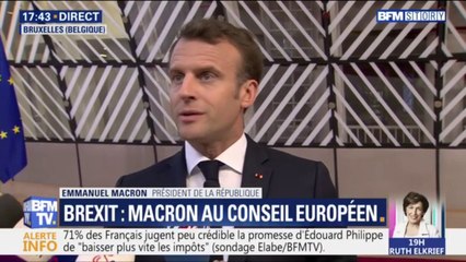 Pour Emmanuel Macron "rien n'est acquis" en ce qui concerne le report du Brexit