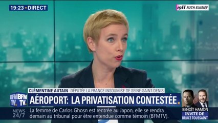 Clémentine Autin(LFI): "La privatisation d'ADP n'a aucune raison d'être, c'est une entreprise qui dégage de larges bénéfices"