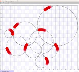Concurrent motion of 8 robots in shared workspace