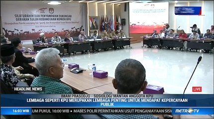 Sejumlah Tokoh Masyarakat Beri Dukungan ke KPU