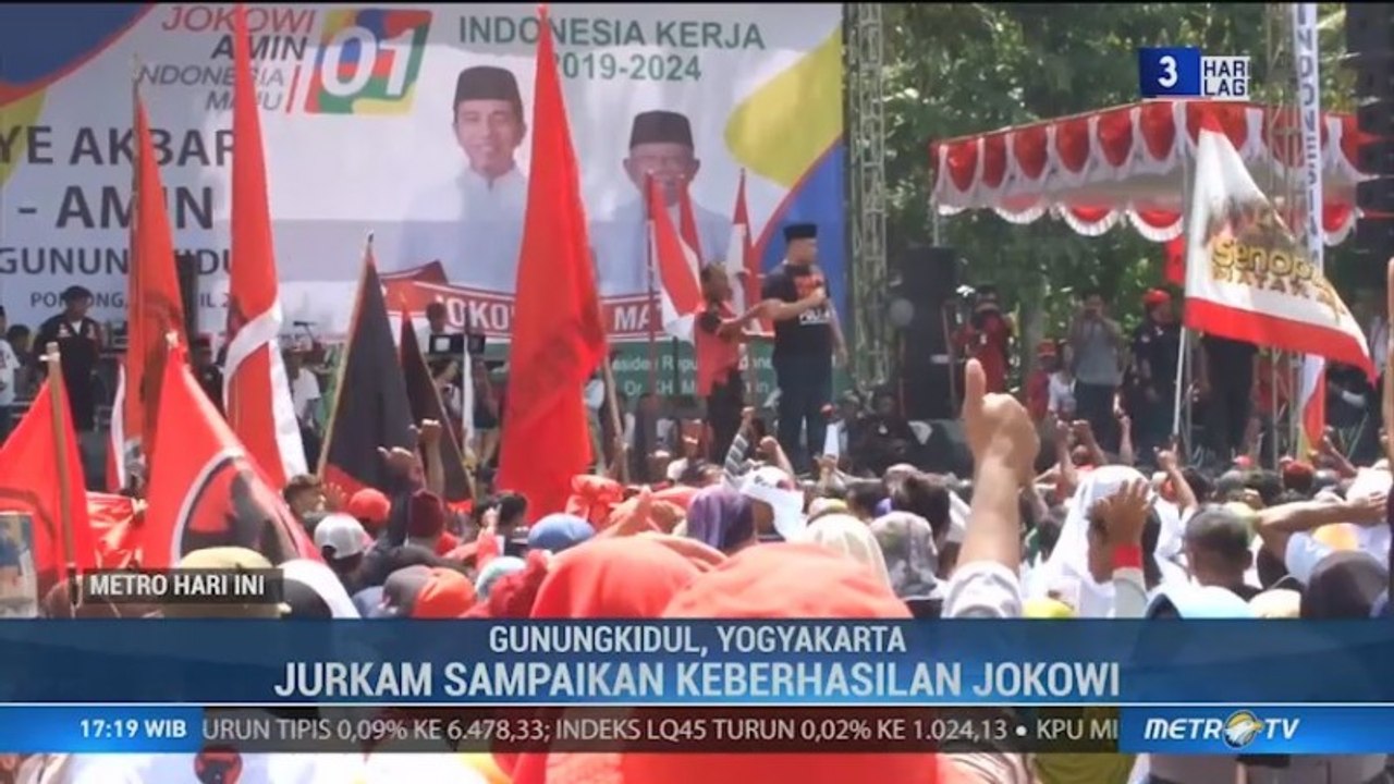 Partai Koalisi Pendukung Jokowi-Ma'ruf Gelar Kampanye Terbuka di Gunungkidul