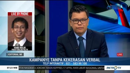 Bedah Editorial MI: Kampanye Tanpa Kekerasan Verbal