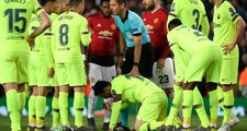 Manchester United-Barcelona Maçında Lionel Messi, Kanlar İçinde Kaldı