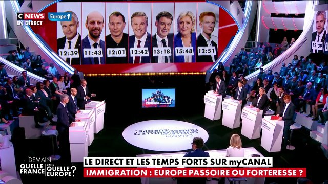 Débat des européennes : duel entre Cormand (EELV) et Dupont-Aignan sur l'immigration