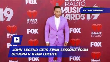 John Legend Gets Swim Lessons From Olympian Ryan Lochte