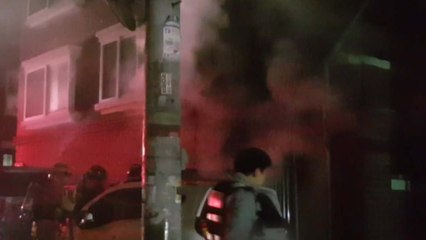 용산 다가구주택 지하1층 화재로 1명 부상 / YTN