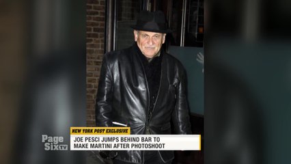 #JoePesci wrapped a long photoshoot for #MartinScorcese's upcoming movie #TheIrishman by making martinis! #AlPacino and #RobertDeNiro also joined them for drinks, and we'll tell you everything on #PageSixTV!