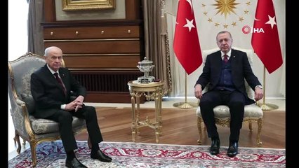 Cumhurbaşkanı Erdoğan, Devlet Bahçeli'yi Kabul Etti