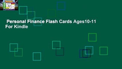 Personal Finance Flash Cards Ages10-11  For Kindle