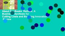 About For Books  Rethink: A Business Manifesto for Cutting Costs and Boosting Innovation  Review