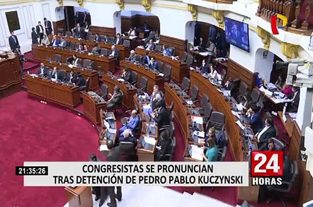 Congresistas en contra de detención preliminar de Pedro Pablo Kuczynski