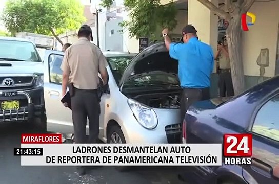 Miraflores: desmantelan auto de reportera de Panamericana Televisión