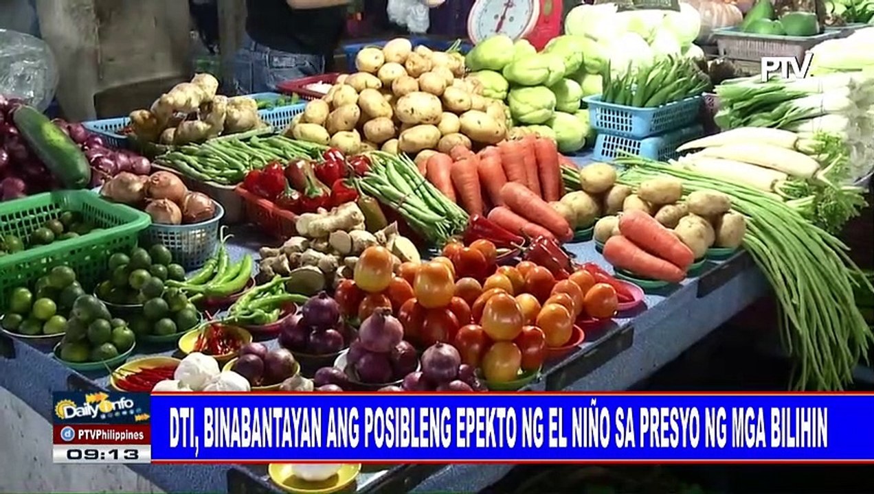 DTI, binabantayan ang posibleng epekto ng El Niño sa presyo ng mga bilihin