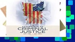 Full version  Essentials of Criminal Justice  Review