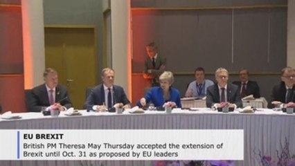 EU grants extension of Brexit until Oct. 31, May accepts