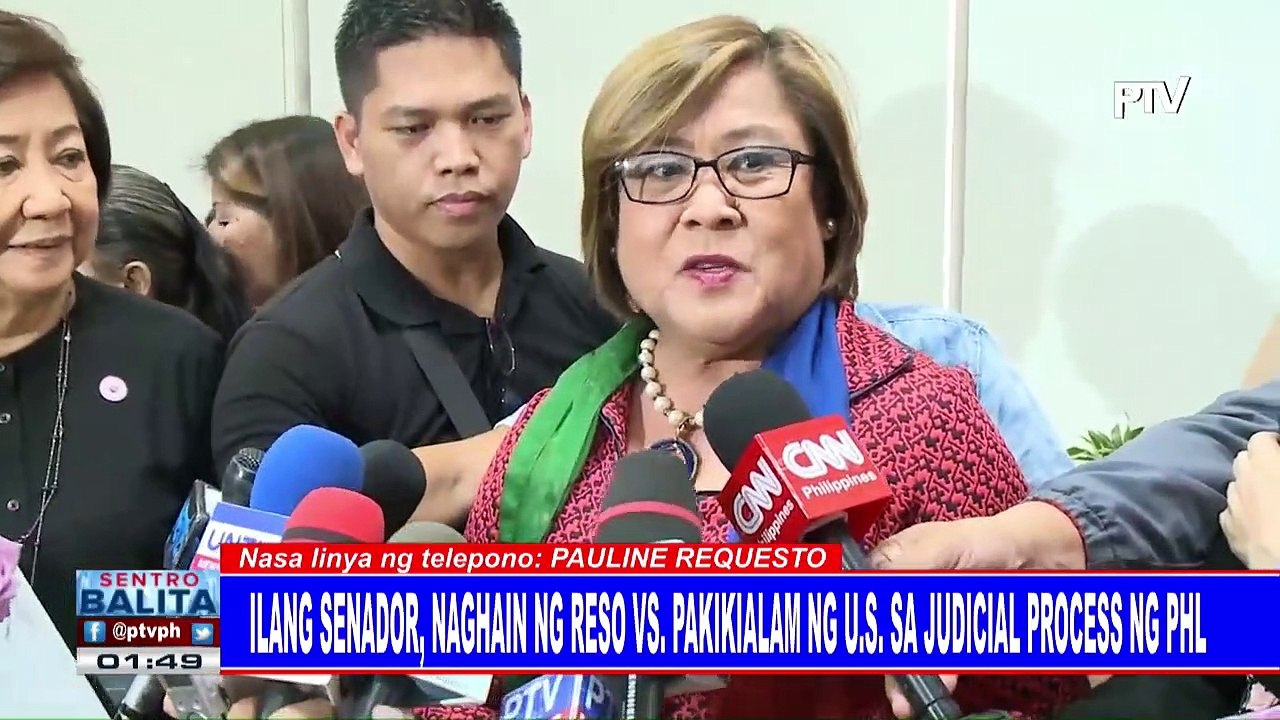 Ilang senador, naghain ng reso vs pakikialam ng US sa judicial process ng PHL