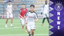 CLB Hà Nội thoải mái tập luyện trên SVĐ có quang cảnh không thể đẹp hơn | HANOI FC