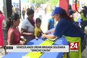 Venezolanos crean brigada solidaria 