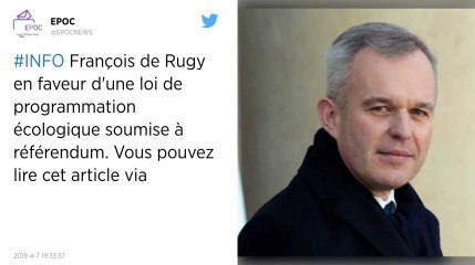 Hausse de la taxe carbone : un choix à faire « dans les mois qui viennent », indique François de Rugy