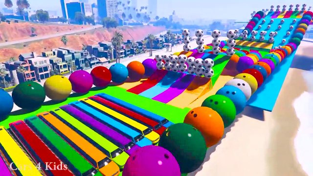 مضحك تعلم الألوان سبايدرمان الرسوم المتحركة للأطفال & الخارقين السيارات الصغيرة سباق ألعاب الكمبيوتر