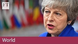 Theresa May arrives in Brussels seeking Brexit delay