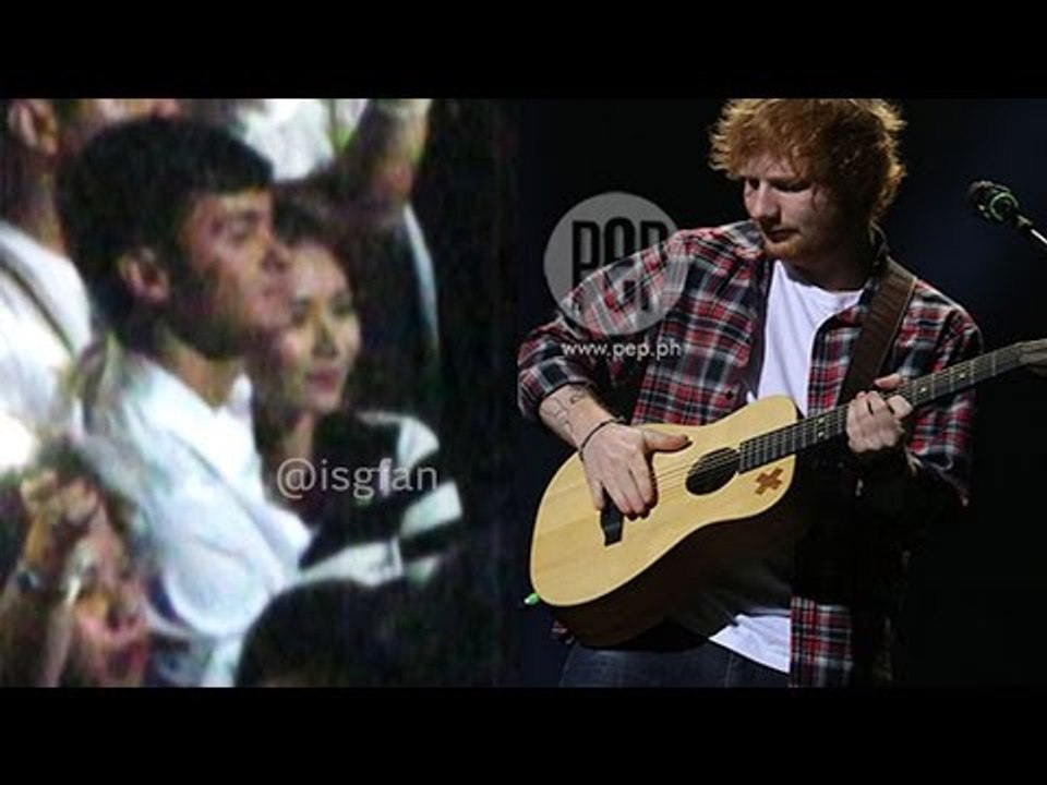 Sarah Geronimo and Matteo Guidicelli spotted at Ed Sheeran's Manila concert