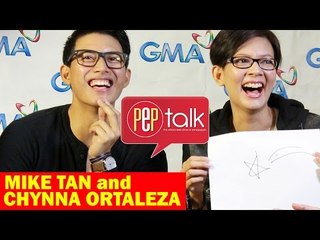 PEPtalk. Mike Tan and Chynna Ortaleza do Kapuso Pictionary