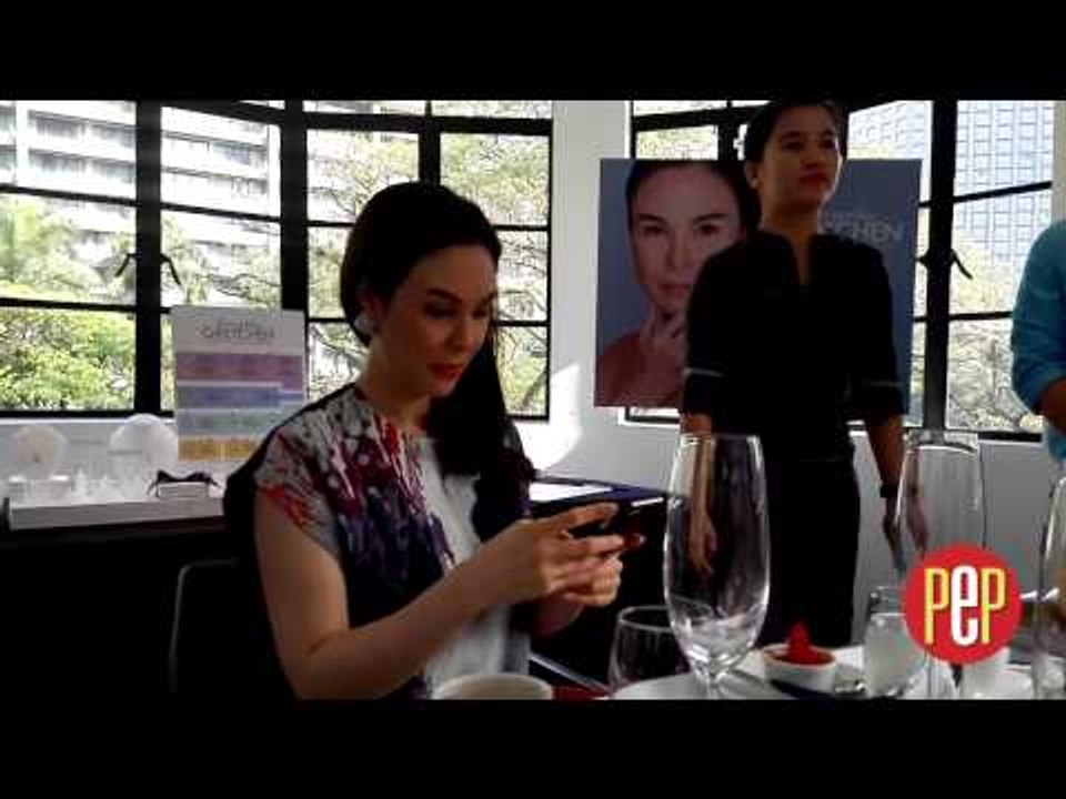 Gretchen Barretto gets greeted with a birthday song by press