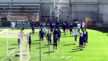 Entrenamiento del Real Betis sin Canales