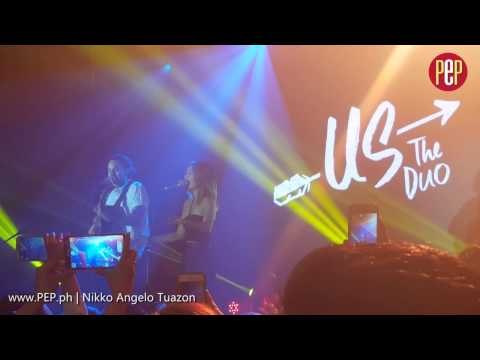 Us The Duo performing David Guetta and Sia's Titanium at Manila concert