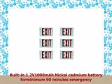 HYDParts 6 Packs Red Indoor LED Exit Sign Emergency LightUL Certified  Hardwired Red LED