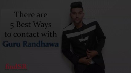 How to contact singer Guru Randhawa ! Best ways for fans, check here